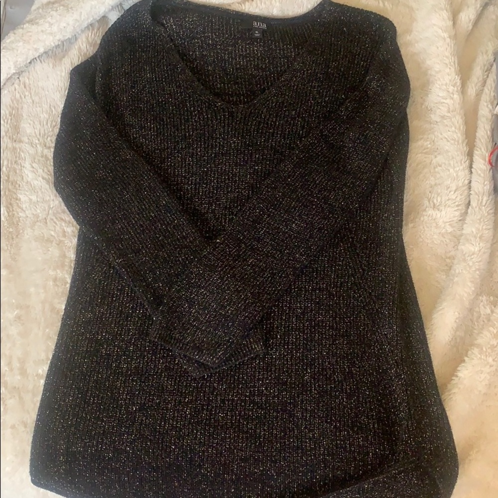 Sparkly Long Sleeve Dress Sweater